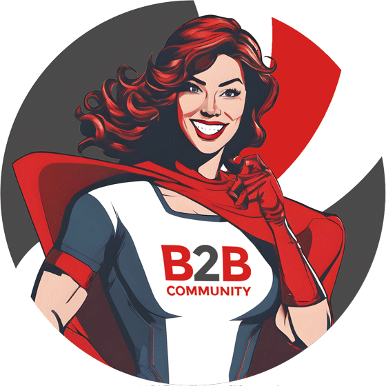 B2B Community Superheldin