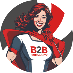B2B Community Superheldin