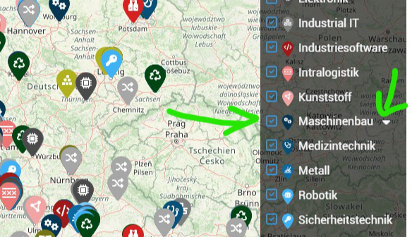 Hilfe - Karten Filter
